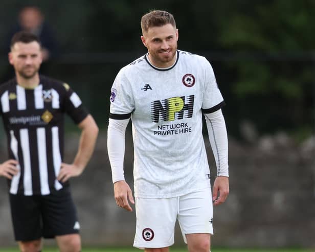 David Goodwillie playing for Glasgow United. Image: Ross MacDonald/SNS Group.