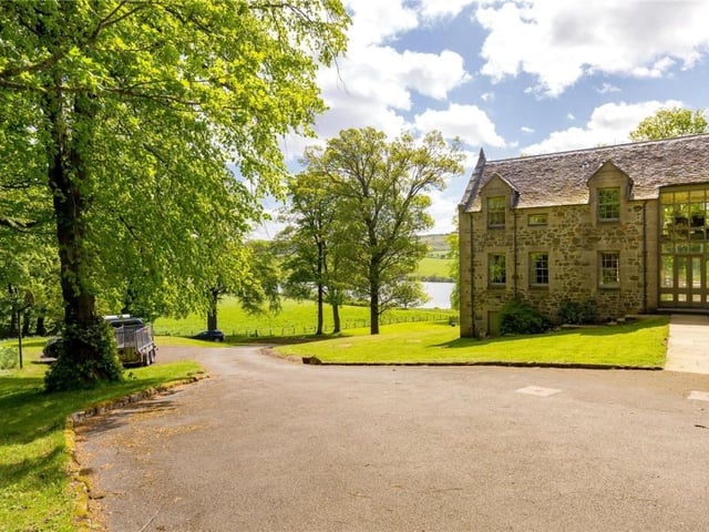 Drive and front of house.