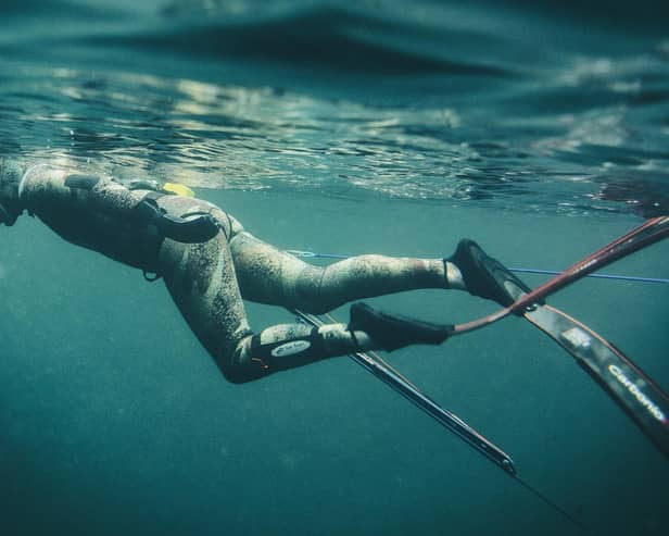 In addition to surfing, spearfishing and freediving are important parts of the Staunch universe PIC: Janeanne Gilchrist / Staunch Industries