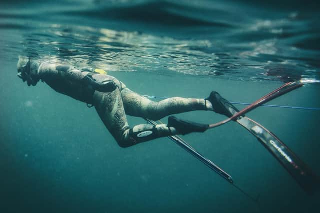In addition to surfing, spearfishing and freediving are important parts of the Staunch universe PIC: Janeanne Gilchrist / Staunch Industries