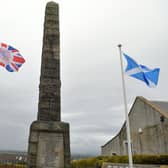 East and West Shieldhill and Summerhouse war memorial was again targeted by vandals. Pic: Michael Gillen