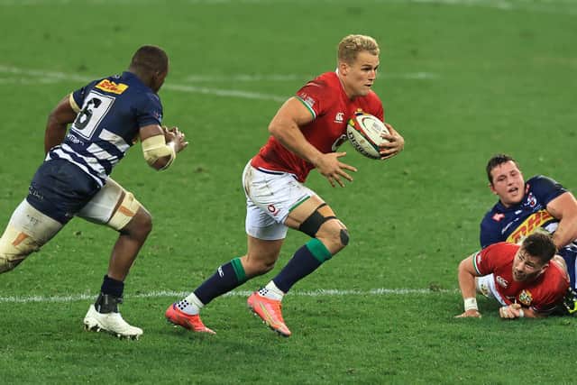 Duhan van der Merwe is a hard man to stop. Picture: David Rogers/Getty Images