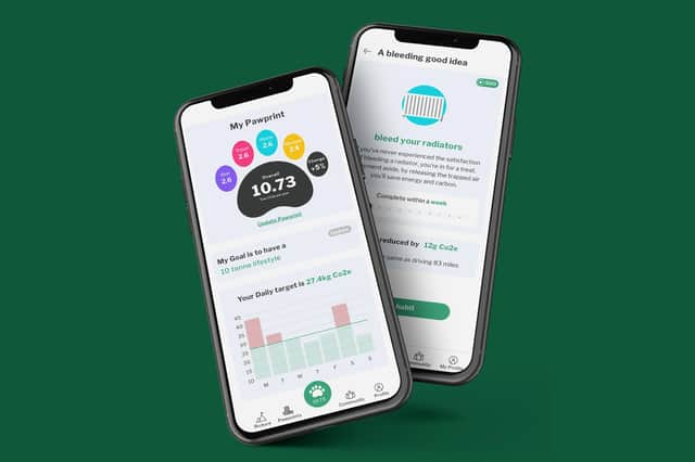Pawprint is pitched as a 'behavioural change platform and community with a mission to empower users to fight climate change on their own terms'.