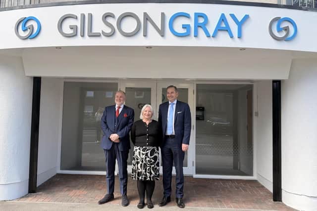 Ian Lindsay, consultant at Wyllie & Henderson; Sandra Teall, legal director, residential conveyancing at Gilson Gray LLP; Lindsay Darroch, partner and head of Gilson Gray LLP Dundee.