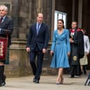 The Duke and Duchess of Cambridge departing after the the closing ceremony of the Church of Scotland's General Assembly  Picture: Andrew O'Brien