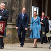 The Duke and Duchess of Cambridge departing after the the closing ceremony of the Church of Scotland's General Assembly  Picture: Andrew O'Brien