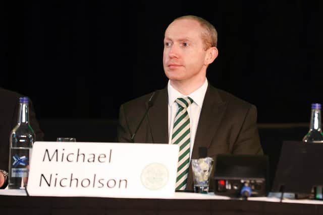 Chief executive Michael Nicholson is credited by Ange Postecoglou as supporting his manager's vision for the club. (Photo by Craig Williamson / SNS Group)