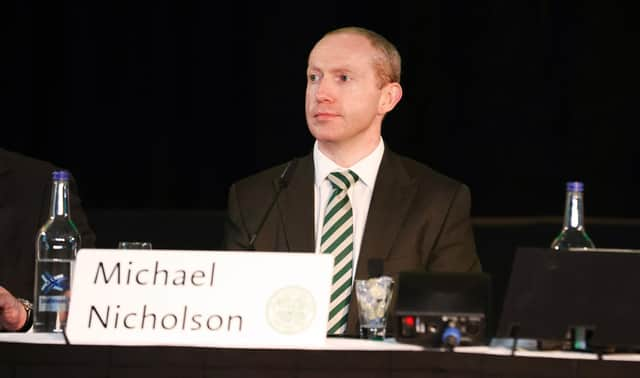 Chief executive Michael Nicholson is credited by Ange Postecoglou as supporting his manager's vision for the club. (Photo by Craig Williamson / SNS Group)