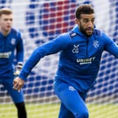 Connor Goldson trains ahead of Rangers' cinch Premiership match against Dundee United on Saturday.