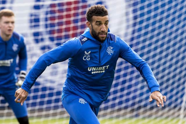 Connor Goldson trains ahead of Rangers' cinch Premiership match against Dundee United on Saturday.