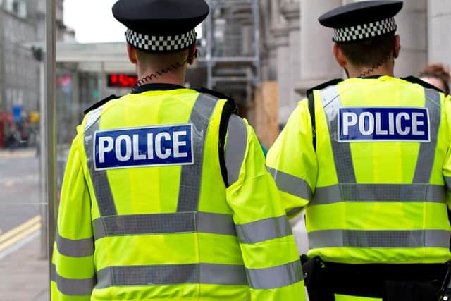 Detectives in Aberdeen are hunting a man who defecated in front of a young girl on Sunday morning.