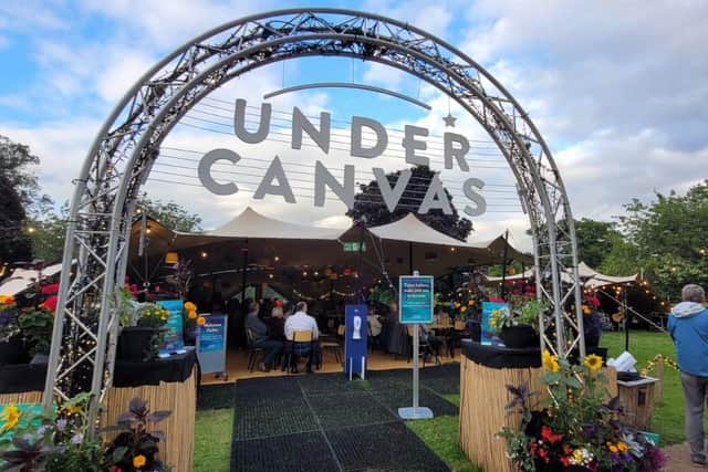 Eden Court in Inverness runs the festival 'Under Canvas' in its grounds in the summer.