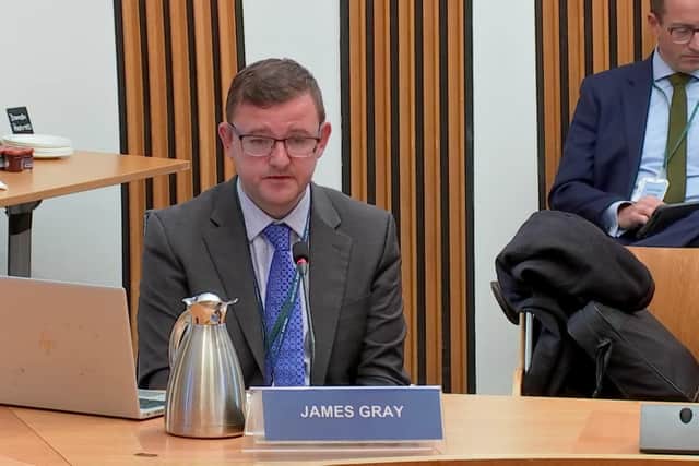 James Gray, Police Scotland's chief financial officer, said the force's estate was in a "pretty poor" condition.