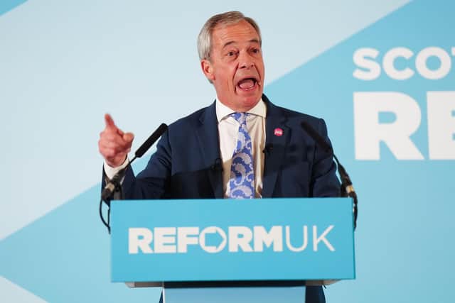 Reform UK leader Nigel Farage
