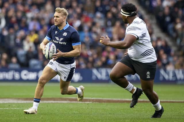 Chris Harris helped Scotland beat Fiji 28-12 but warned a big improvement will be needed against the All Blacks. (Photo by Craig Williamson / SNS Group)