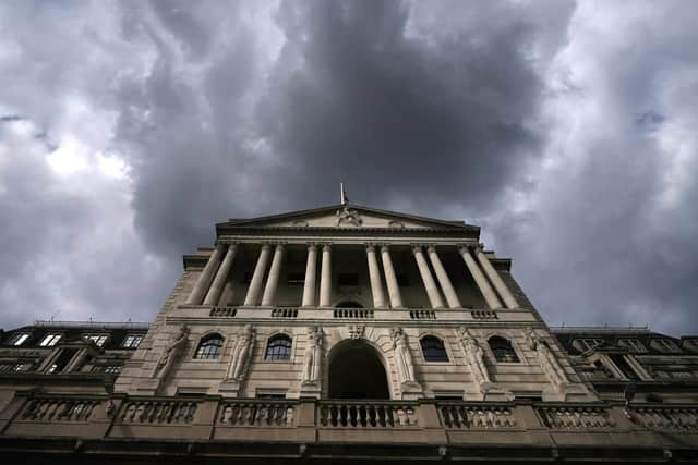 There are still a number of economic storm clouds hanging over the Bank of England, the UK's central bank.