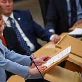 Scotland's First Minister Nicola Sturgeon gives a statement on independence referendum in the Scottish Parliament at Holyrood in Edinburgh on June 28th. Photo: ANDY BUCHANAN / AFP via Getty Images.