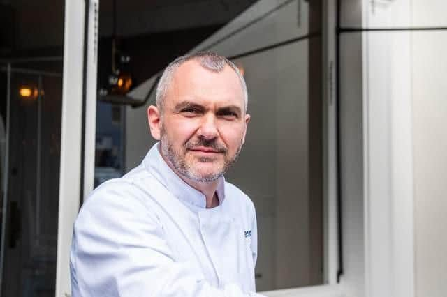 Carlo Crolla, owner of East Coast Fish & Chips, in Musselburgh, East Lothian, said business costs are forcing shops to put up prices in a bid to survive. Photo - Chris Watt