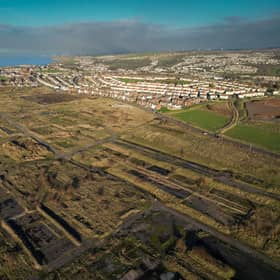 An aerial view of the former Woodhouse Colliery site where West Cumbria Mining (WCM) have been given approval to once again extract coal. Picture: Christopher Furlong/Getty Images