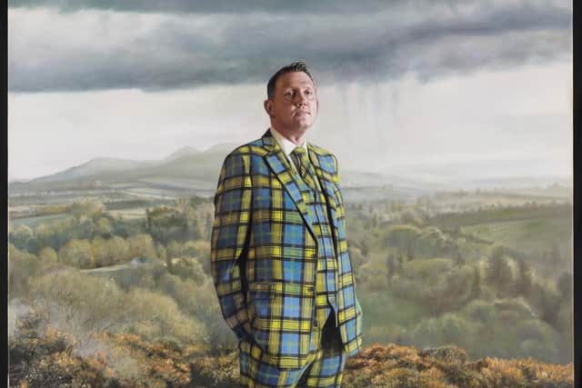 A portrait of the late rugby star Doddie Weir by Gerard M Burns will be on display in V&A Dundee's forthcoming Tartan exhibition.