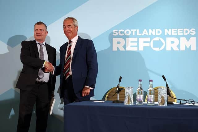 Graham Simpson MSP and Nigel Farage MP on his defection.