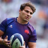 France's scrum-half Antoine Dupont will hope to lead the host nation to World Cup glory. (Photo by FRANCK FIFE/AFP via Getty Images)