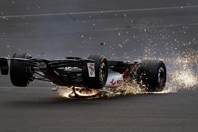 Another sporting accident was caught by Tim Goode, who took a picture of the dramatic collision that sent Zhou Guanyu off-course in the British Grand Prix.

Tim said: “(Guanyu) said he did not know how he survived the opening-corner accident at Silverstone.

“He ended up wedged between a steel barrier and metal catch fencing after he was flipped upside down and out of control at 160mph, but emerged unscathed from one of the biggest crashes in recent Formula One memory.”