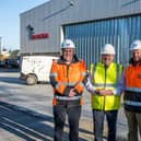 Tom Hutchison, chief executive of Montrose Port Authority; chairman and managing director of Balmoral Group, Sir Jim Milne CBE; chairman of Montrose Port Authority Board, Peter Stuart; and Subsea Test Centre general manager at Balmoral Comtec, Derek Weir.