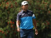 Hideki Matsuyama during a practice round for The Players Championship before he withdrew prior to the first round at TPC Sawgrass due to a back issue. Picture: Patrick Smith/Getty Images.