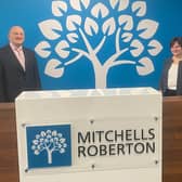 Departing chairman Donald Reid with his successor Morag Inglis. Picture: contributed.