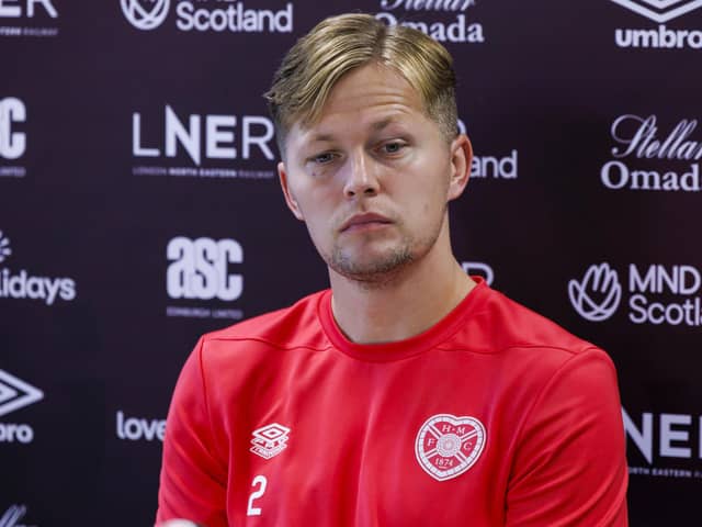 Frankie Kent has become one of Hearts' most vocal players since arriving from Peterborough.