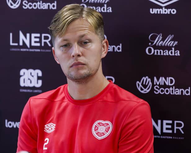 Frankie Kent has become one of Hearts' most vocal players since arriving from Peterborough.
