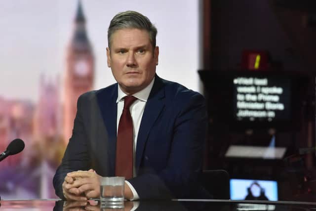 Labour Party leader Keir Starmer appearing on the BBC's Andrew Marr Show. Picture: Jeff Overs/AFP via Getty Images