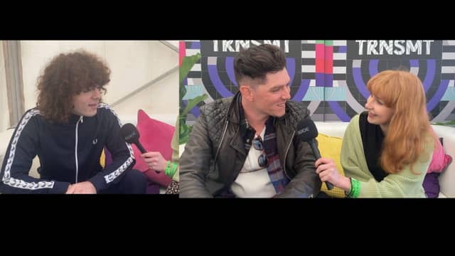 Dylan John Thomas and Twin Atlantic's Sam McTrusty 'buzzing' for TRNSMT in Glasgow.