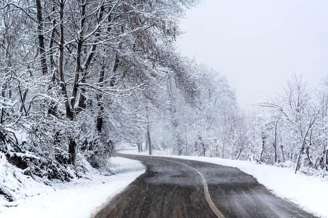 Snow could lead to tricky driving conditions.