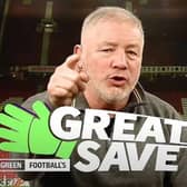 Scottish football icon Ally McCoist fronts Green Football's Great Save  promotional film.