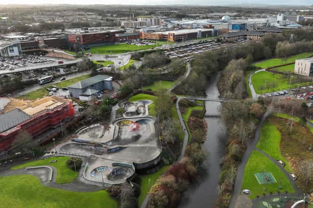 'Livi' Skate Park from the air. PIC: HES.