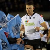 Jack Dempsey's first-half try handed the impetus to Glasgow Warriors in the 1872 Cup first leg against Edinburgh. (Photo by Ross MacDonald / SNS Group)