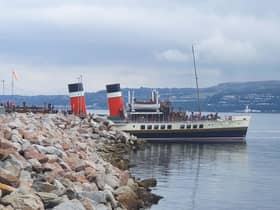 Waverley about to leave Dunoon during a Clyde cruise last August. Picture: John Devlin