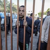 People mourn as they collect the bodies of Palestinians killed in airstrikes on Saturday as heavy fighting raged on in the northern Gaza Strip. Picture: Ahmad Hasaballah/Getty Images