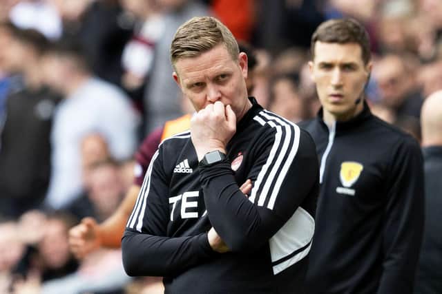 Barry Robson lamented the decision not to check a potential penalty for a challenge on Marley Watkins.