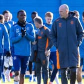 Rangers manager Philippe Clement and Rabbi Matondo.