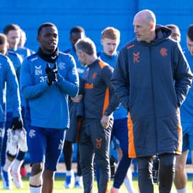 Rangers manager Philippe Clement and Rabbi Matondo.