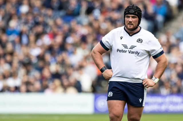 Zander Fagerson was sent off during Scotland's win over France.