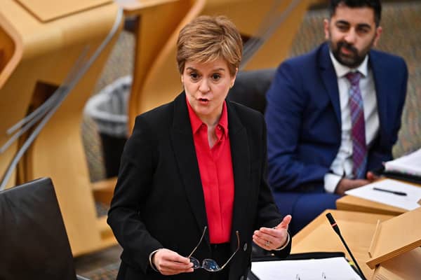 The First Minister has urged Boris Johnson to waive intellectual property rights to the Covid-19 vaccine in a letter. (Photo by Jeff J Mitchell/Getty Images)