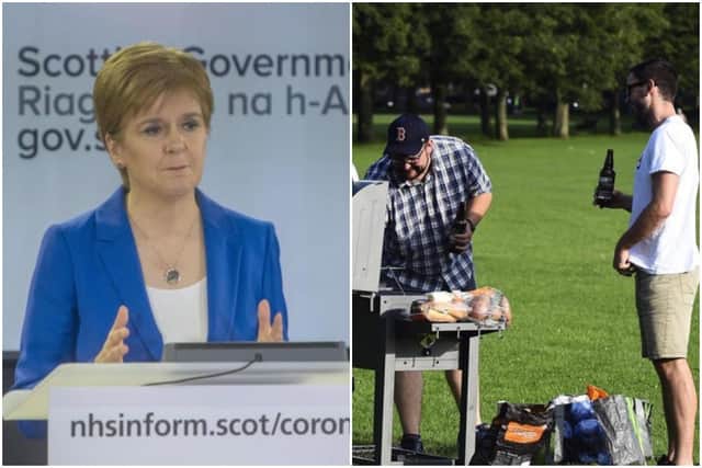 Ms Sturgeon is due to announce whether or not the country is ready for phase two of exiting lockdown.
