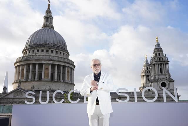 Scots actor Brian Cox opens the London Stock Exchange to celebrate Succession Season 4 in 2023. Picture: PA