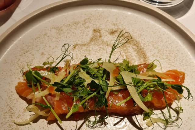 Citrus-cured salmon