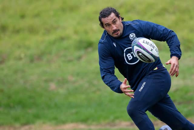 Blair Cowan during Scotland training at Oriam this week. Picture: Craig Williamson/SNS