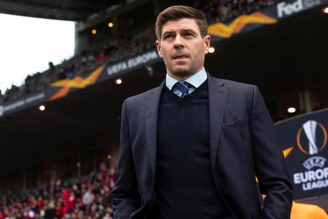 Rangers manager Steven Gerrard has led his side to the last 16 of the Europa League. Picture: SNS